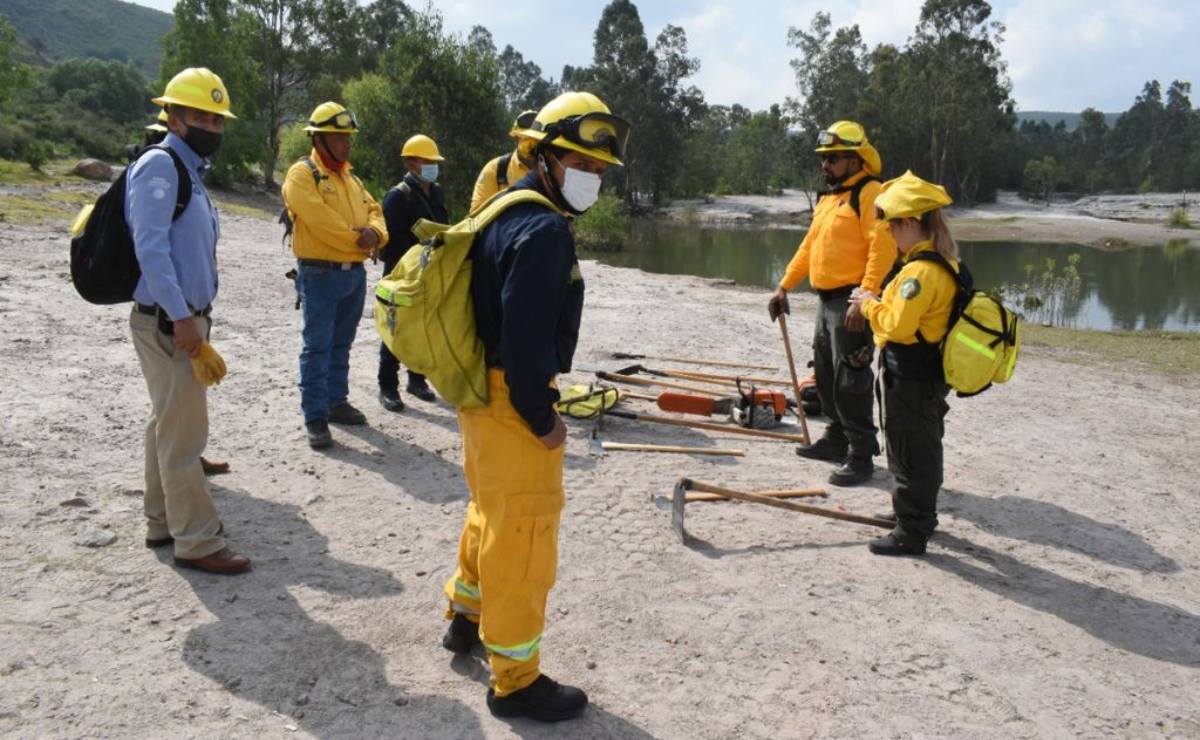 Ante próxima temporada de incendios forestales en SLP, capacita Protección Civil a brigadistas