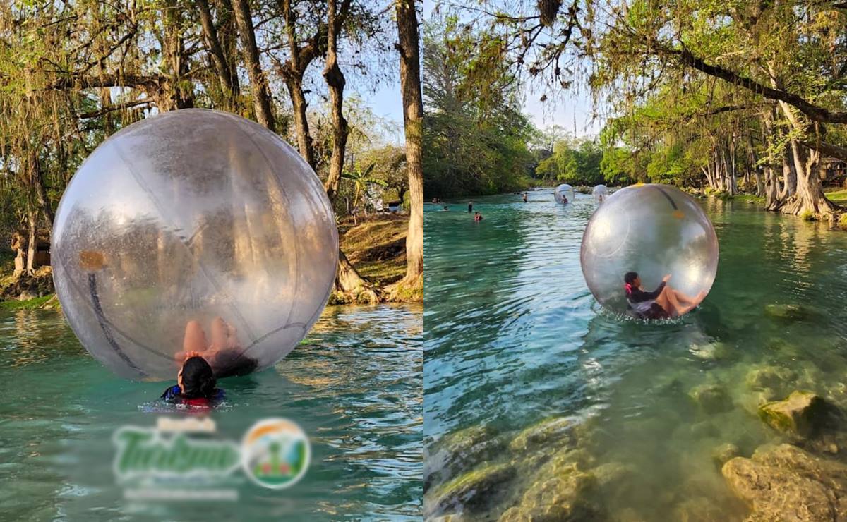 ¡Camina sobre ríos en SLP! Conoce las esferas traslúcidas de El Naranjo 