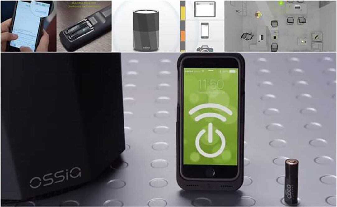 Las pilas Cota cuentan con un transmisor Cota Forever que funciona con ondas de radio. / Fotos: Cortesía Ossia Inc.