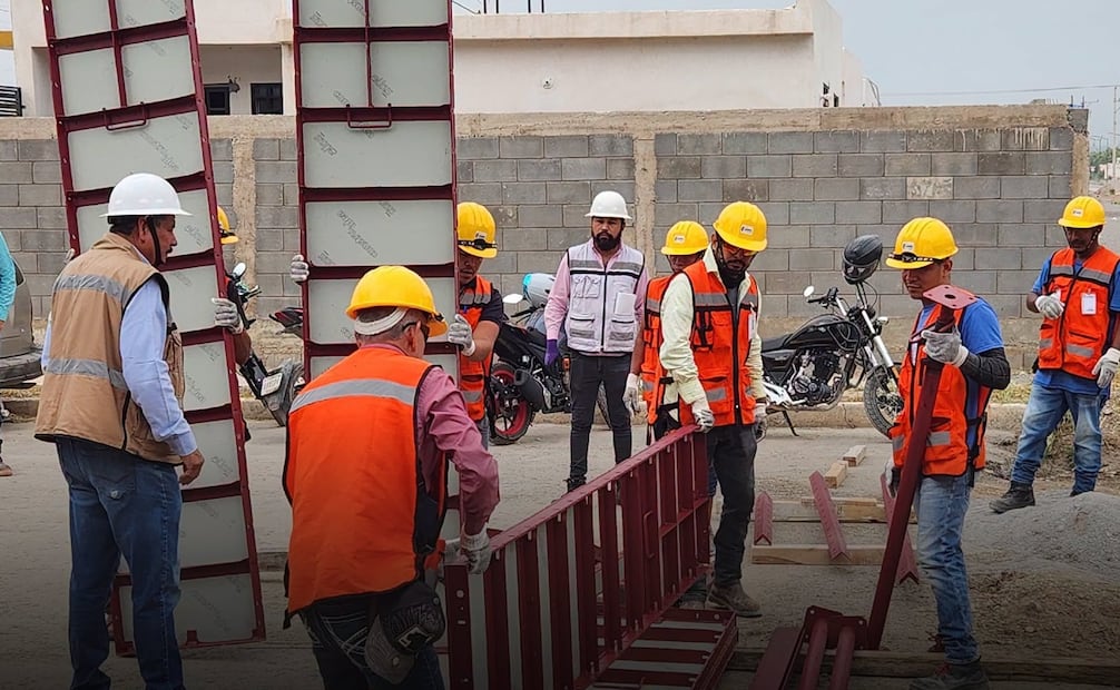 Programa de Capacitación para Trabajadores de la Construcción. Foto: Gobierno de México.