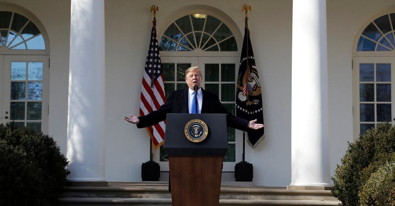 El presidente de EU, Donald Trump