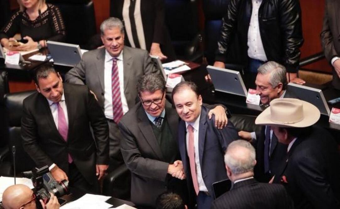 Ricardo Monreal y Alfonso Durazo. Foto: Iván Stephens/EL UNIVERSAL