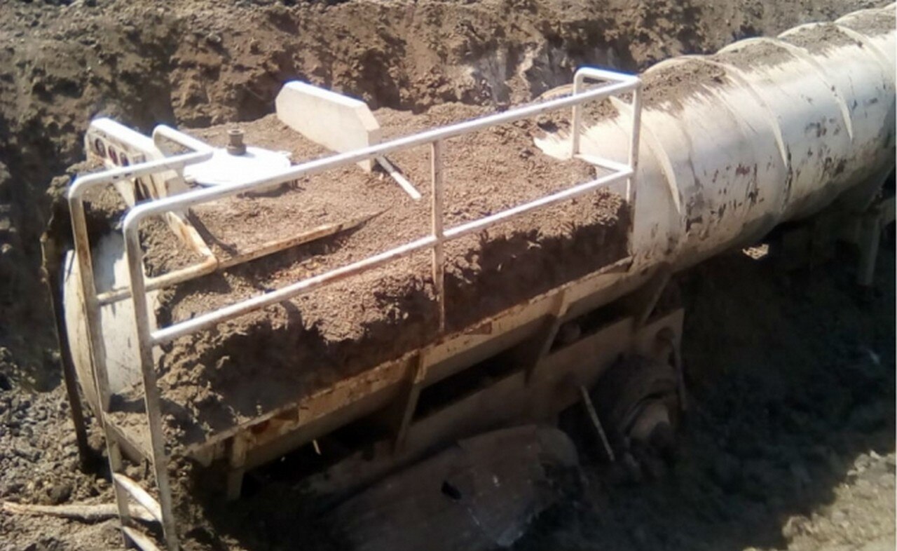  Marina asegura dos tanques enterrados con 48 mil litros de huachicol