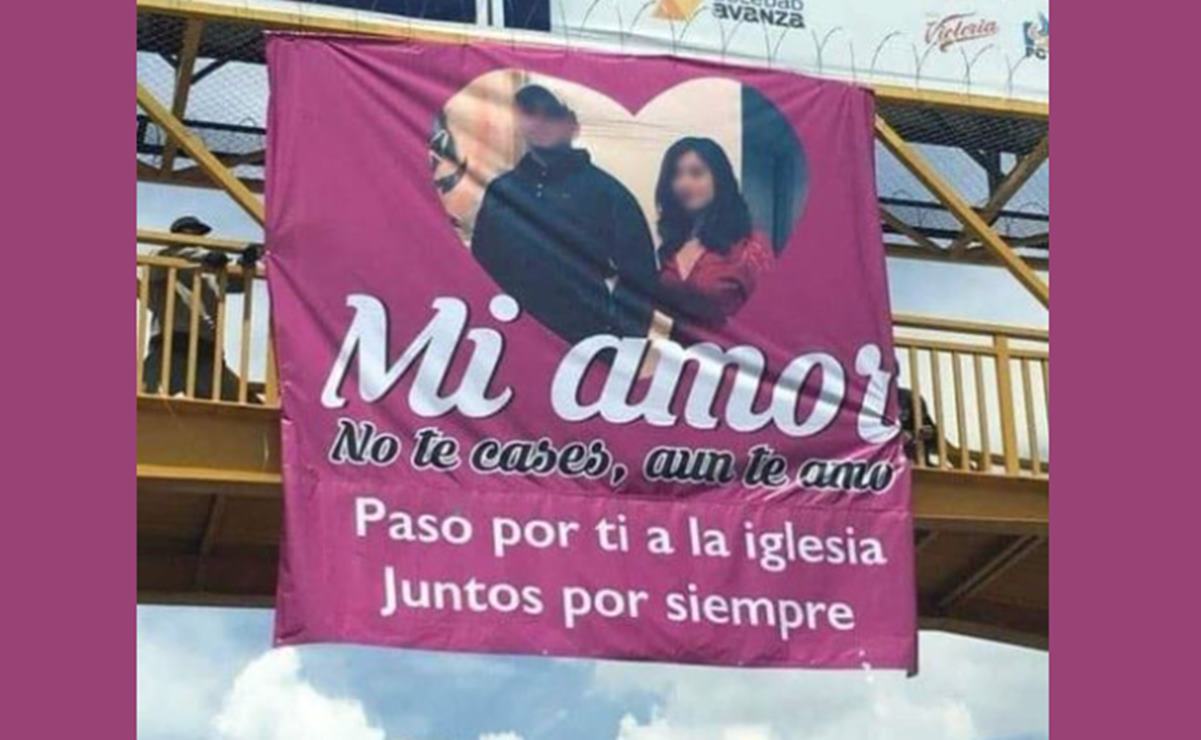 VIRAL. “Mi amor, no te cases, aún te amo”, con mensaje en puente le pide a su ex no casarse en SLP