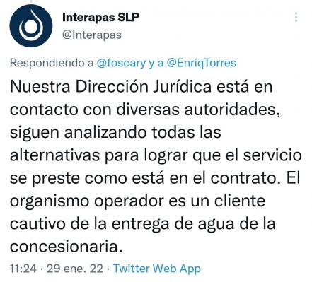 Tras 5 horas en funcionamiento, frenan el suministro de agua en El Realito 