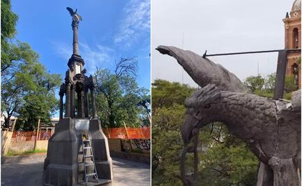 Falla geológica ha dañado Columna de la Independencia en SLP; será reestructurada