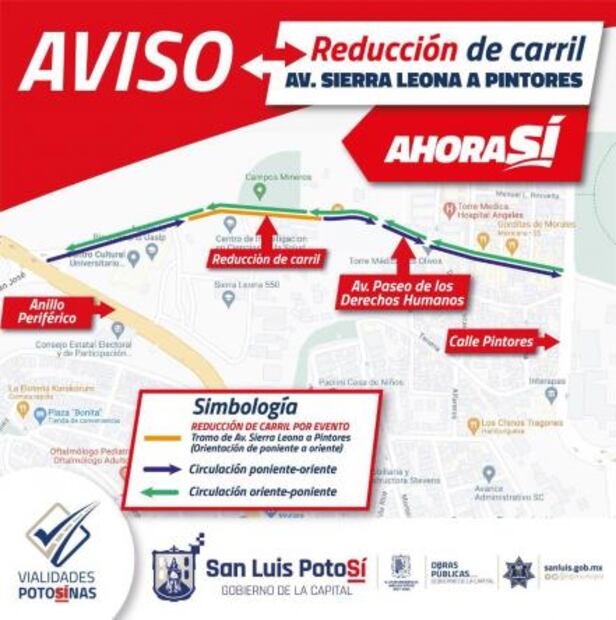 Inician trabajos de rehabilitación en Paseo de los Derechos Humanos en capital de SLP