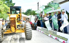 Mejora de movilidad en Ciudad Valles; gobernador de SLP arranca rehabilitación de calles para RedMetro