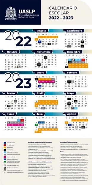 Calendario UASLP 2022-2023. ¿Cuándo es el regreso a clases en sus planteles?