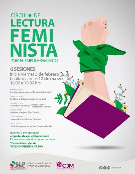 Centro de Justicia para Mujeres realizará círculos de lectura feminista