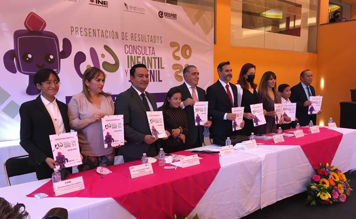 Presentación de resultados de la Consulta Infantil y Juvenil SLP. Foto: Especial