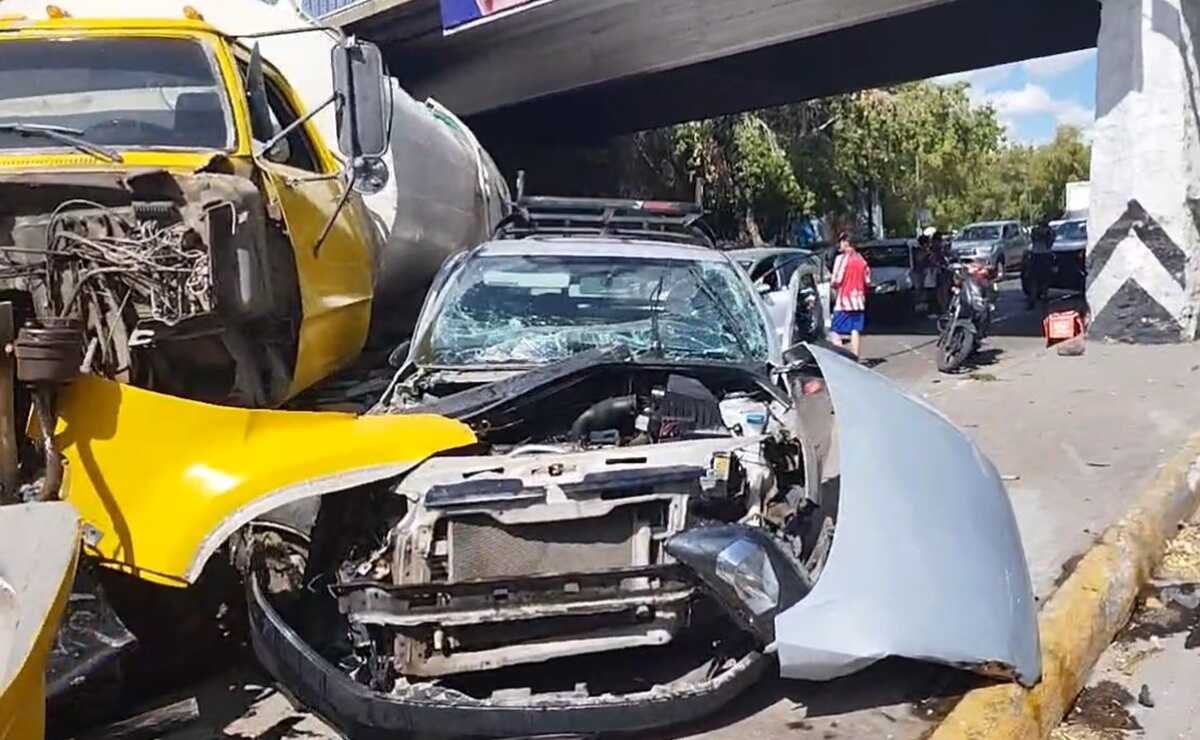 El accidente se registró la altura del puente Pedro Moreno