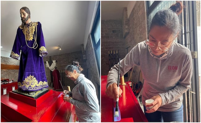 Restaurando la fe, el legado de siglos que preserva las imágenes de Semana Santa en SLP