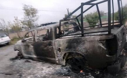 Comando incendia camioneta y rapta a 4 policías en Moctezuma, SLP; despliegan operativo para localizarlos