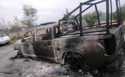 Comando incendia camioneta y rapta a 4 policías en Moctezuma, SLP; despliegan operativo para localizarlos