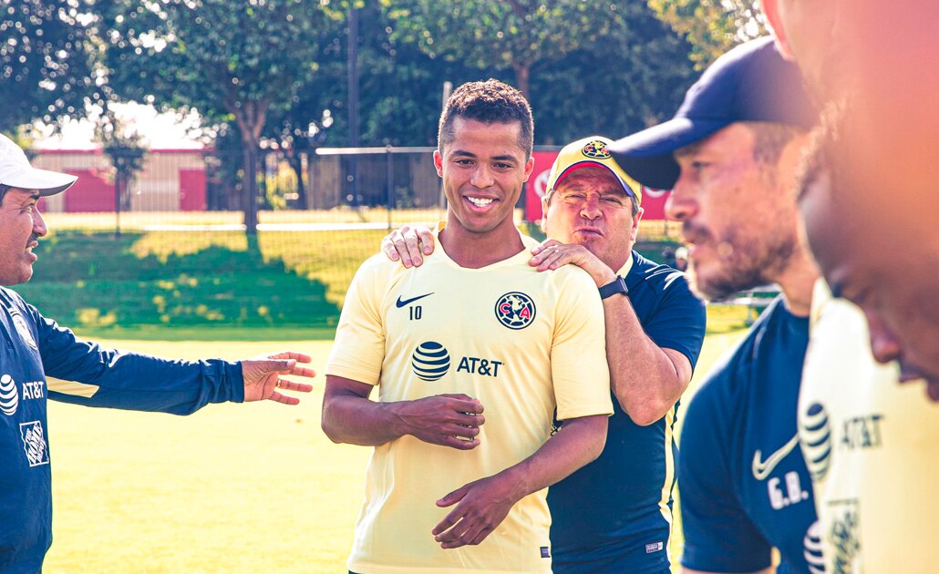 El primer entrenamiento de Giovani Dos Santos con el América