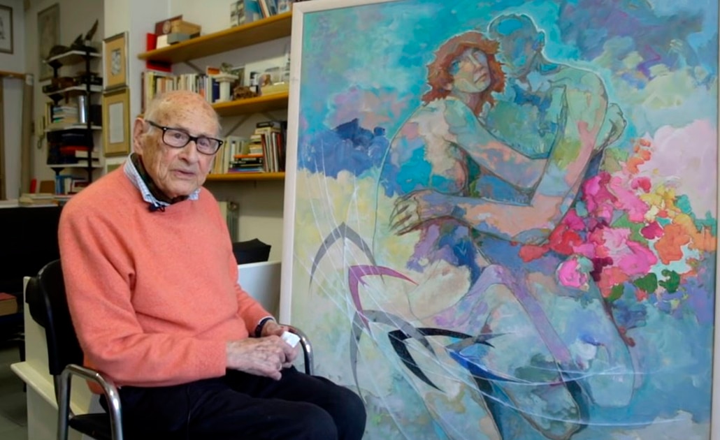 Youtuber de 107 años enseña a pintar a chicos y grandes