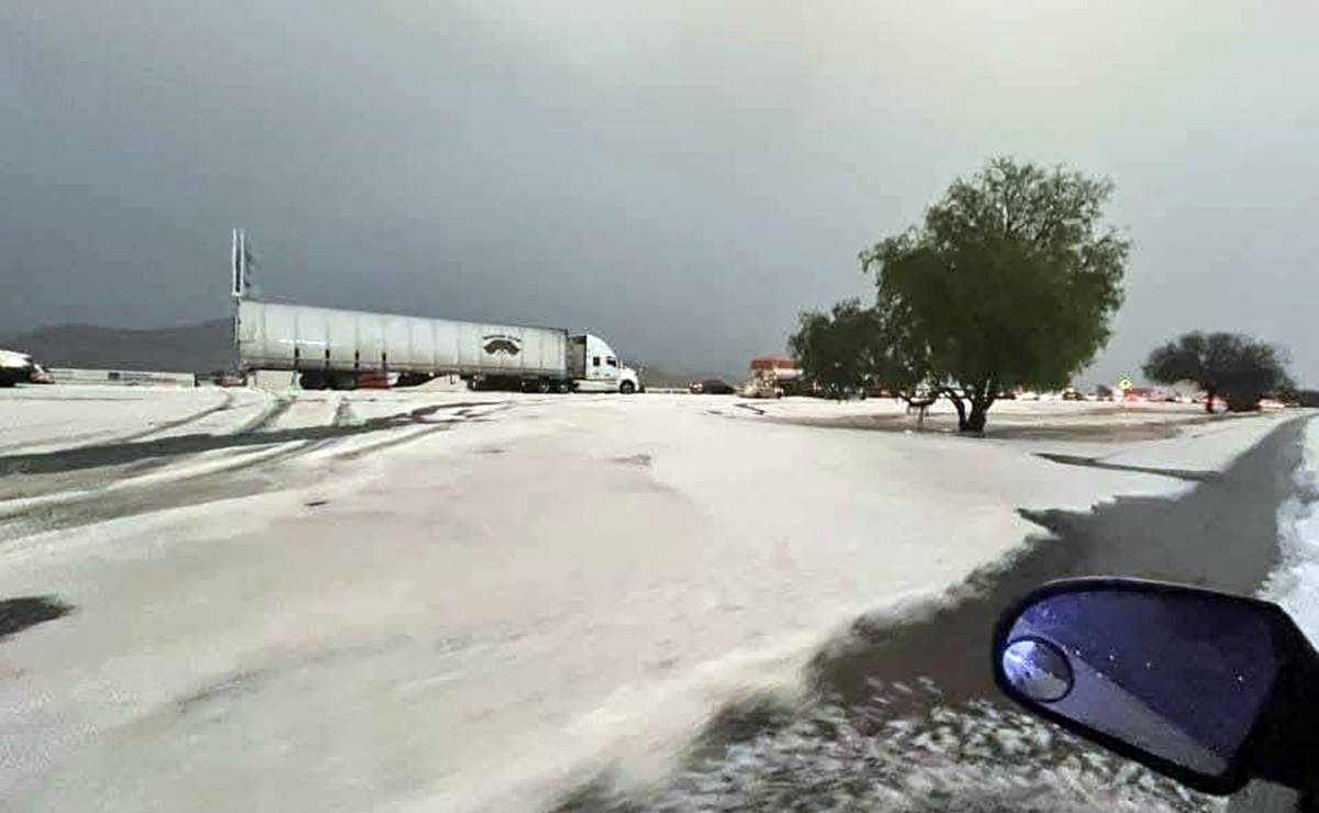 ¿Nieve? San Luis Potosí se cubre de blanco en la víspera navideña: FOTOS