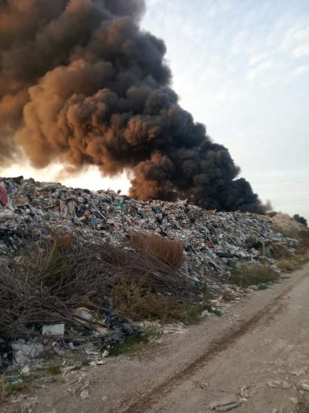 Incendio en basurero “El Origen”