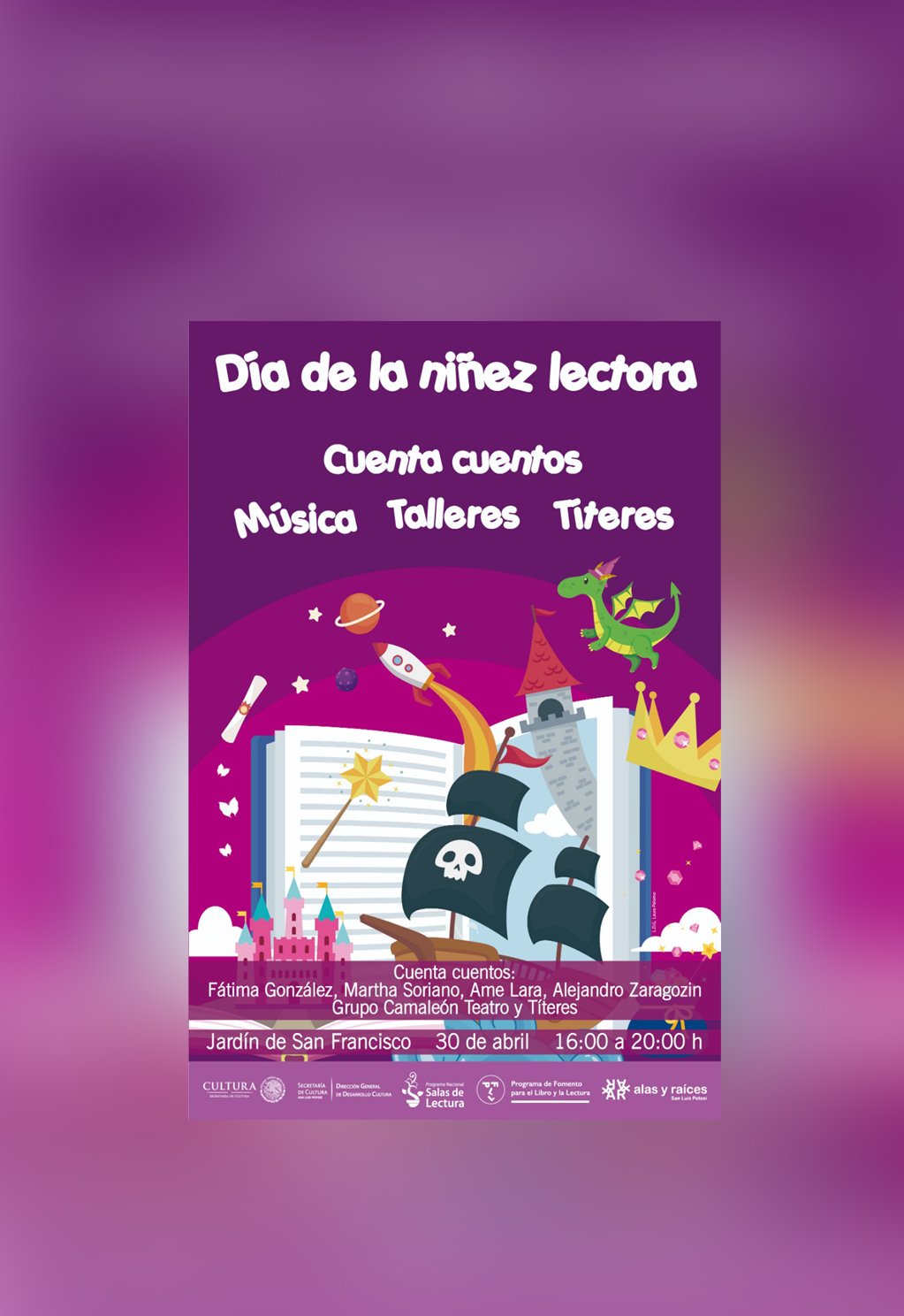 Ofrecen “Día de la niñez lectora” con cuentacuentos, talleres y títeres