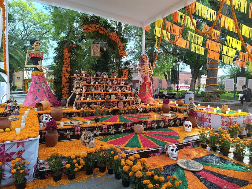 Ofrenda en SLP. Foto: Jazmín Ramírez