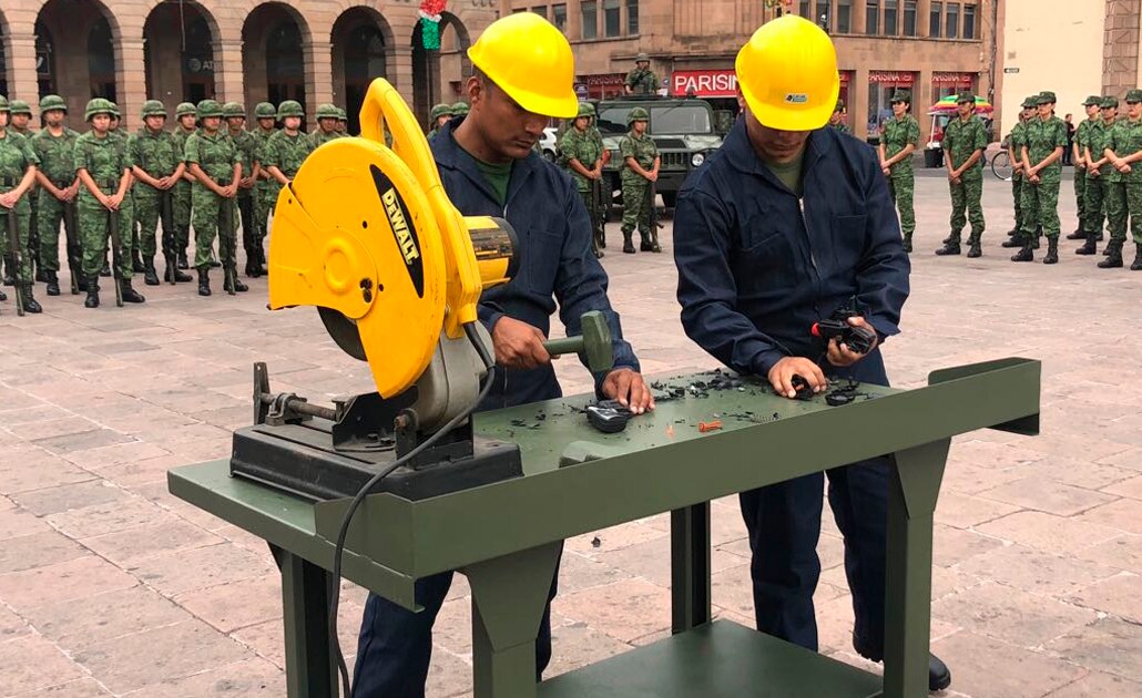 SEDENA destruye más de 2 mil réplicas de armas