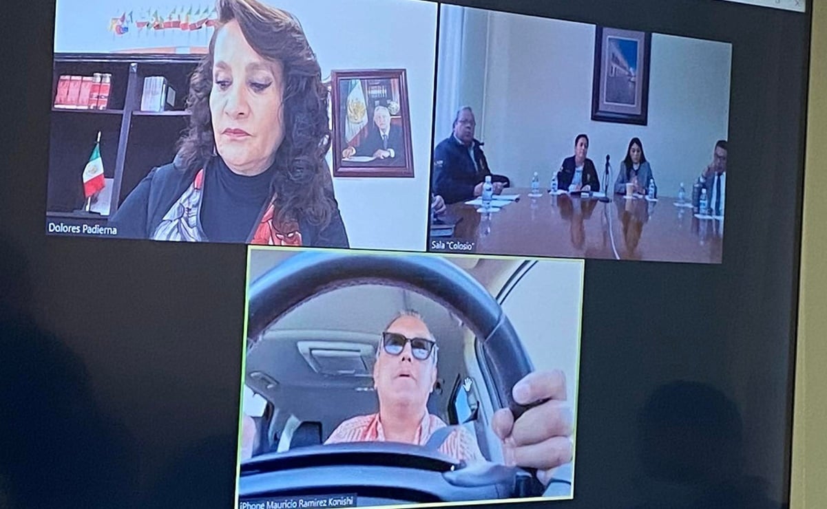 Tunden en redes a diputado Mauricio Ramírez Konishi en SLP, tomó conferencia conduciendo y lentes para sol 