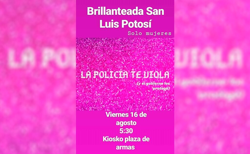 Colectivos feministas de San Luis Potosí se unirán a “Brillanteada” nacional 