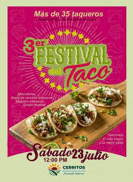 Se acerca el tercer Festival del Taco en Cerritos