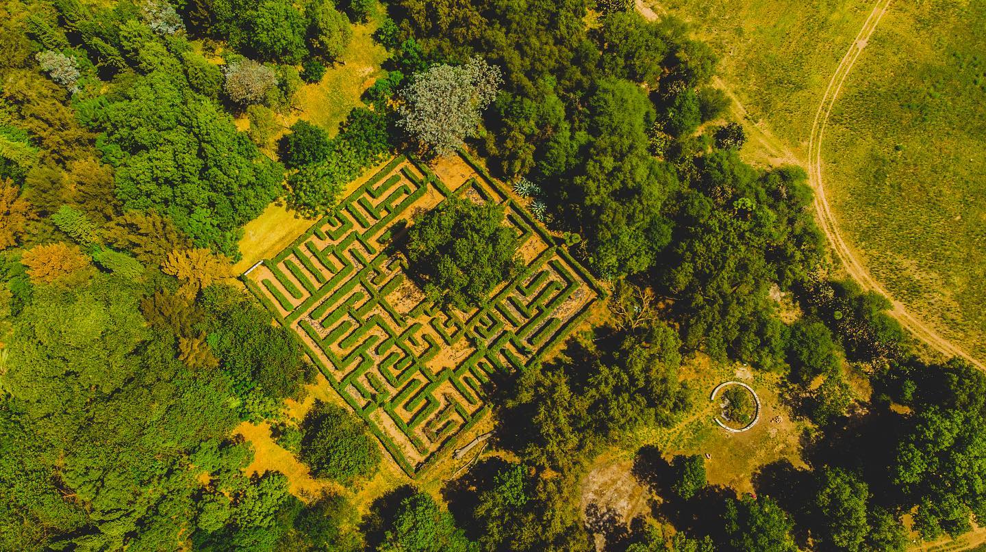 Laberinto en la Hacienda Jesús María. Foto: HSLR Visual