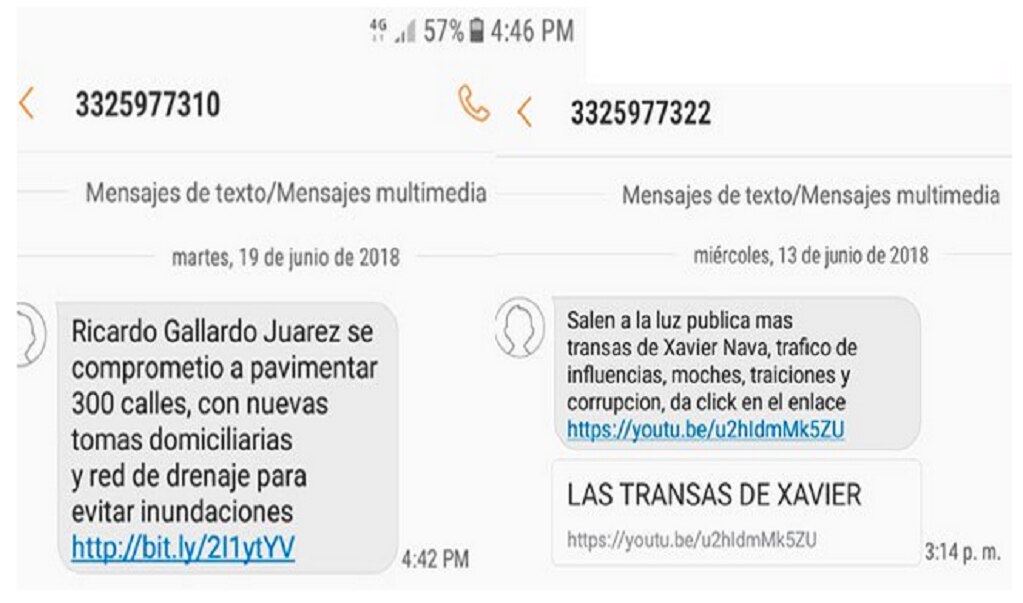 Potosinos se quejan por invasiva “guerra sucia” vía mensajes de texto
