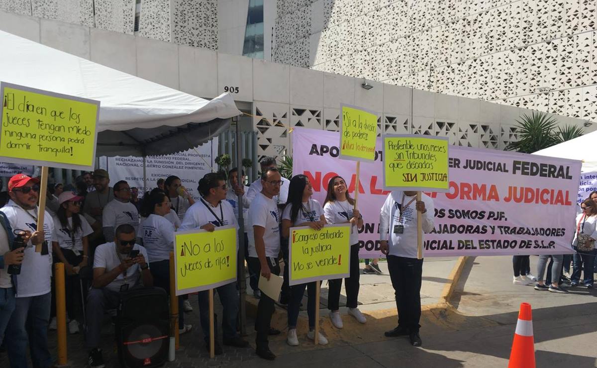 Juzgados Federales en SLP inician paro contra reforma al Poder Judicial de AMLO