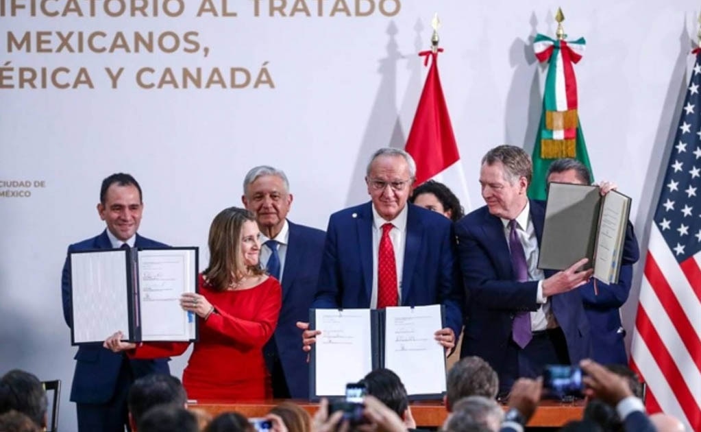 México, EU y Canadá firman protocolo modificatorio del T-MEC