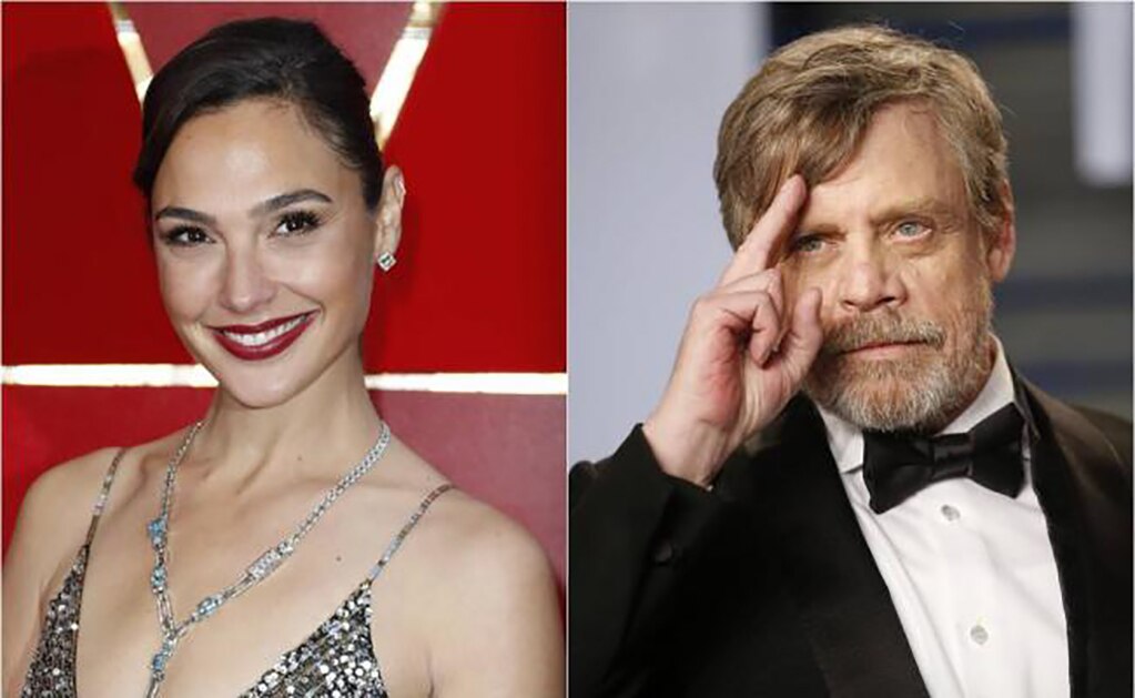 Gal Gadot y Mark Hamill coincidieron en la entrega del Oscar FOTO: EFE y REUTERS