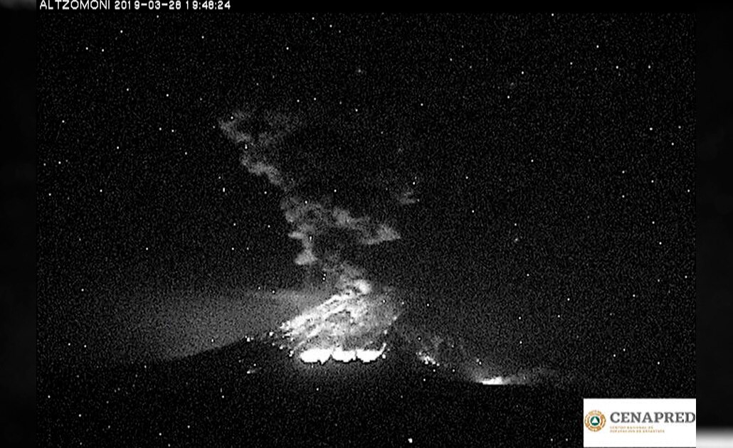 AMLO afirma que no hay situación de peligro por el Popocatépetl