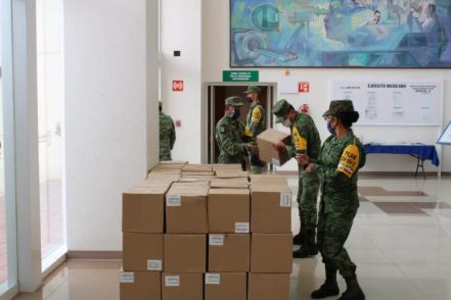 Elementos del Ejército continúan equipando Hospital Central ante Covid-19