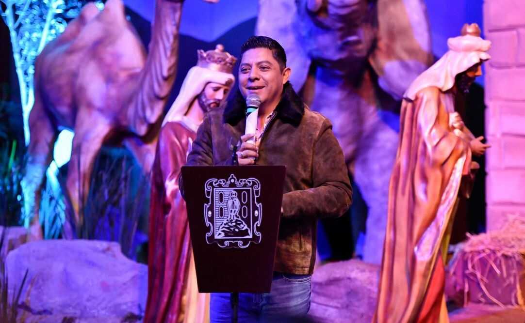 Ricardo Gallardo comparte un mensaje de Navidad a las familias potosinas. Foto: Especial