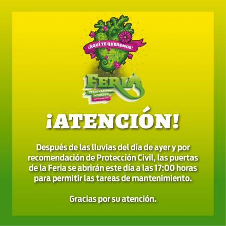 Tras fuertes lluvias, Protección Civil supervisa instalaciones de la Fenapo; hoy se abrirá hasta las 5 de la tarde