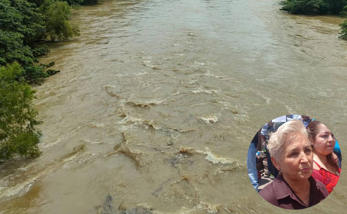 El Río Axtla antes estaba lleno de vida. Foto: Especial y Samuel Estrada EL UNIVERSAL
