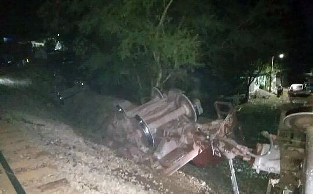 Tren descarrila en Tamasopo 