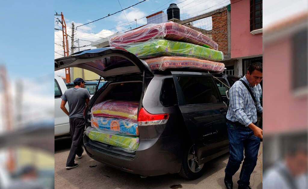 Con adelanto a su sueldo, “El Mijis” compró colchones y pintura