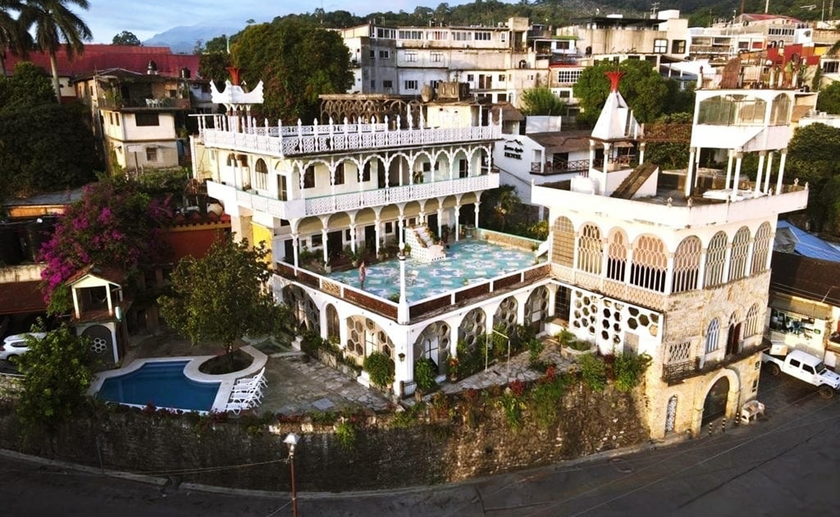 ¿Buscas un hotel único? La Posada El Castillo en Xilitla te espera. Foto: Facebook Posada El Castillo, Xilitla