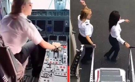  Piloto famosa hace el “Kiki Challenge” en un avión