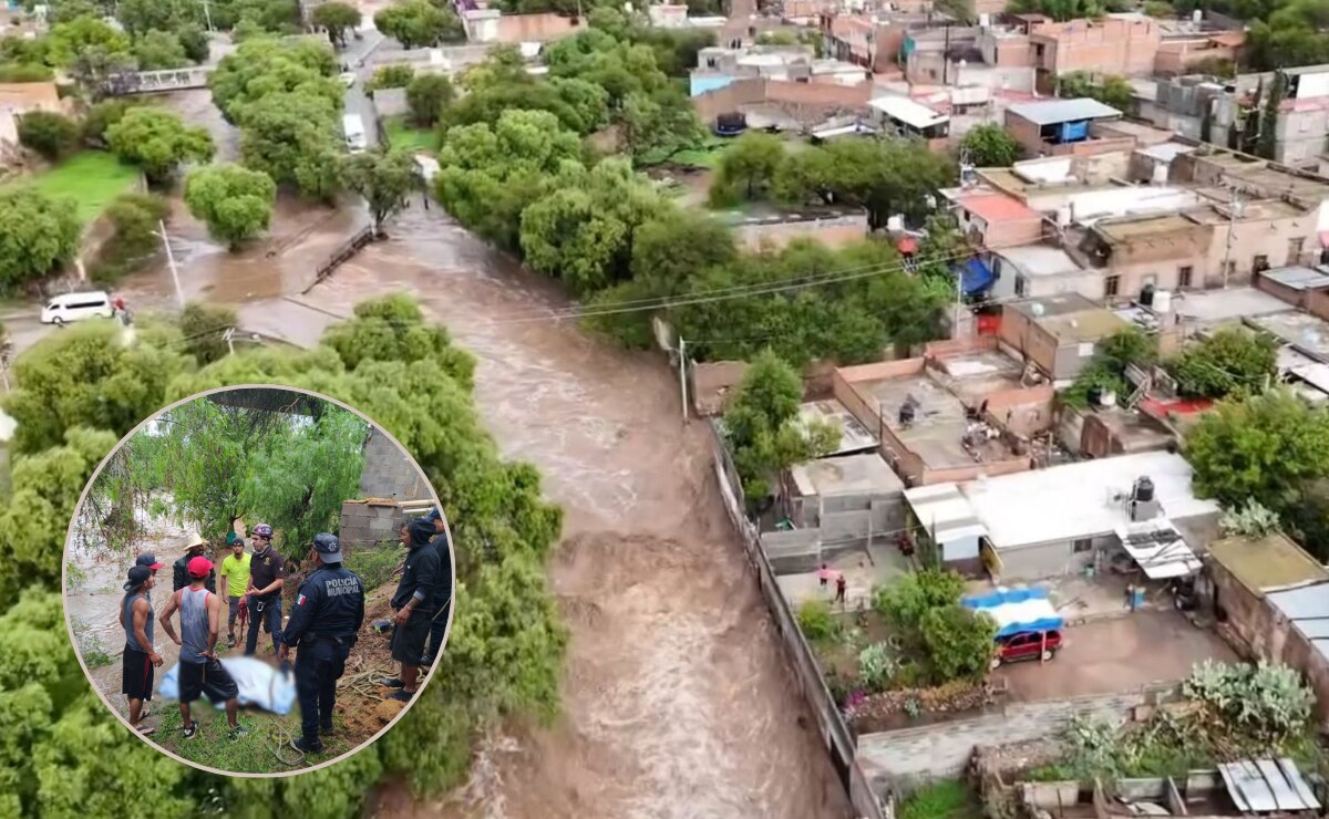 La noche del miércoles se registró una fuerte tromba en el municipios de Zaragoza causando la crecida del río El Arenal. Foto: Especial