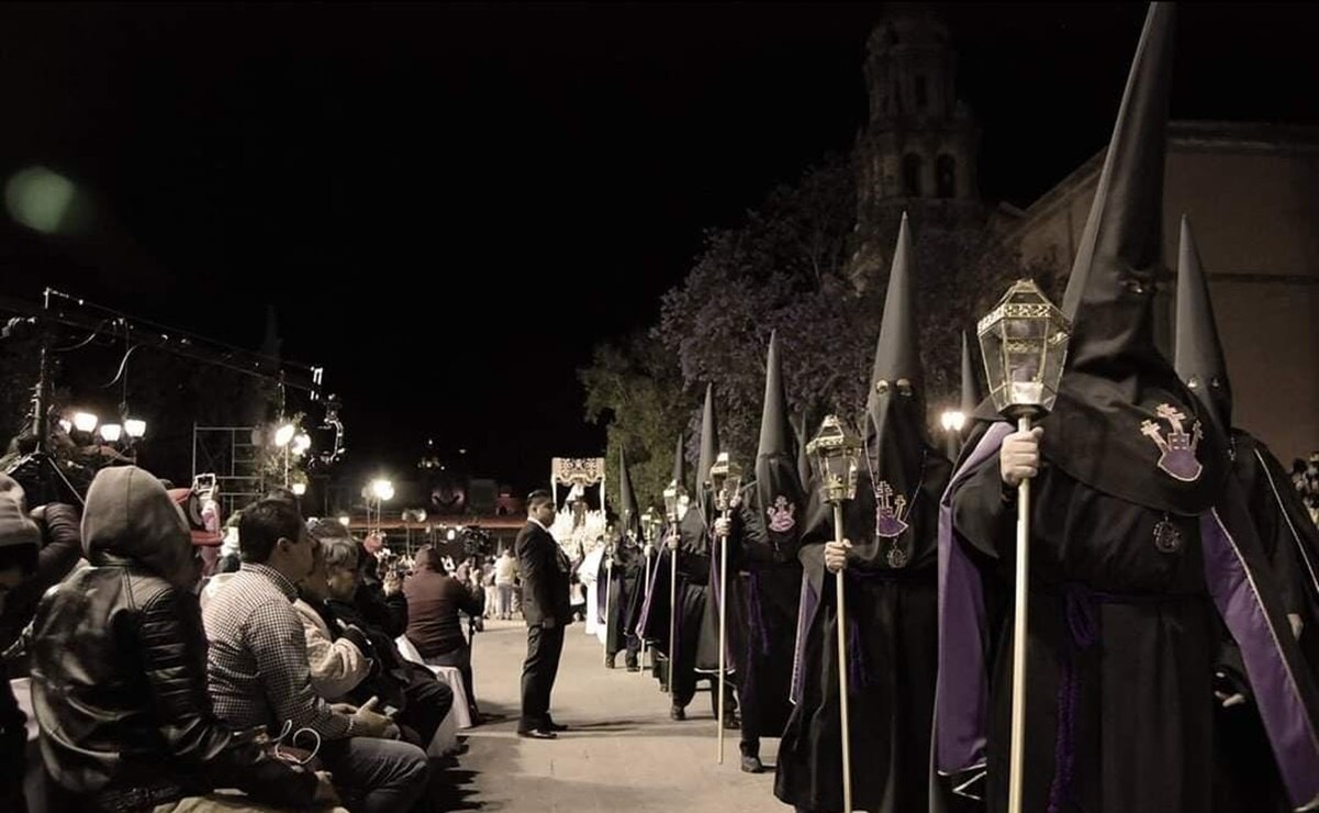 Este 2022 se realizará la representación 69 de la Procesión del Silencio en la capital de San Luis, tras dos años suspendida por el Covid-19. Foto: Especial