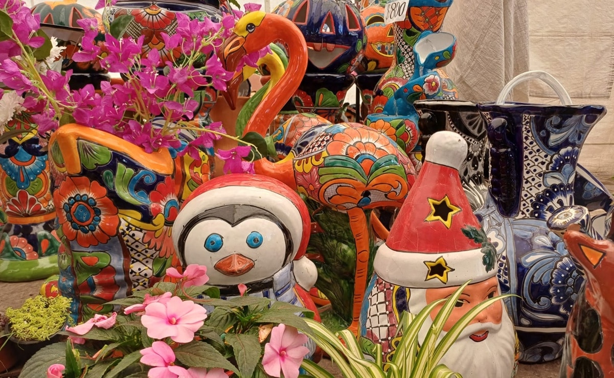 El arte de las macetas hechas a mano, un rincón que envuelve en colores en la Feria de las Flores de Soledad