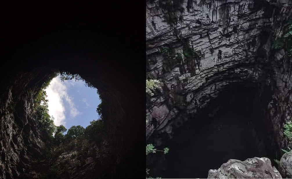 El Sótano de las Golondrinas tiene una caída libre de 333 metros. Foto: Huasteca Potosina