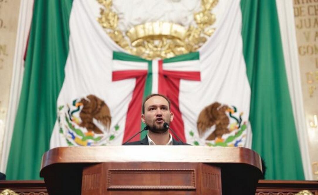 Temístocles Villanueva, diputado de Morena y presidente de la Comisión de Derechos Humanos, presentó la iniciativa. (IVÁN STEPHENS. EL UNIVERSAL)