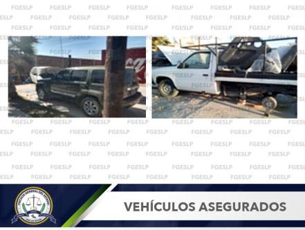 Aseguran 11 vehículos en cateo