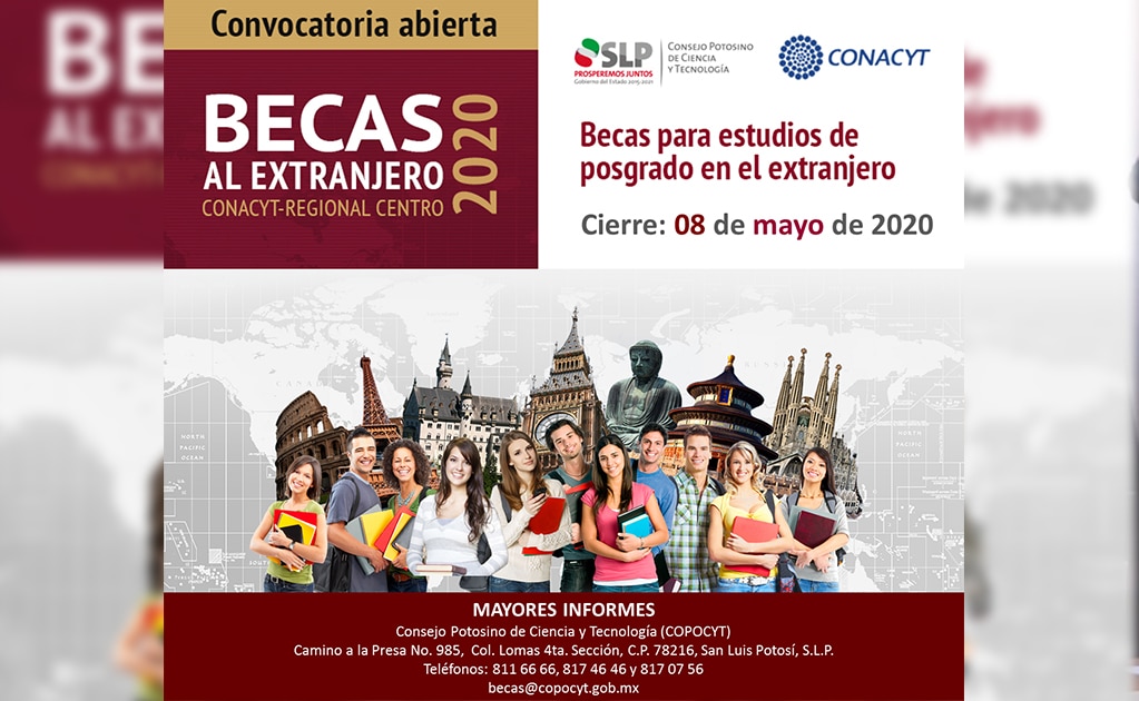Abren convocatoria de becas de posgrado en el extranjero